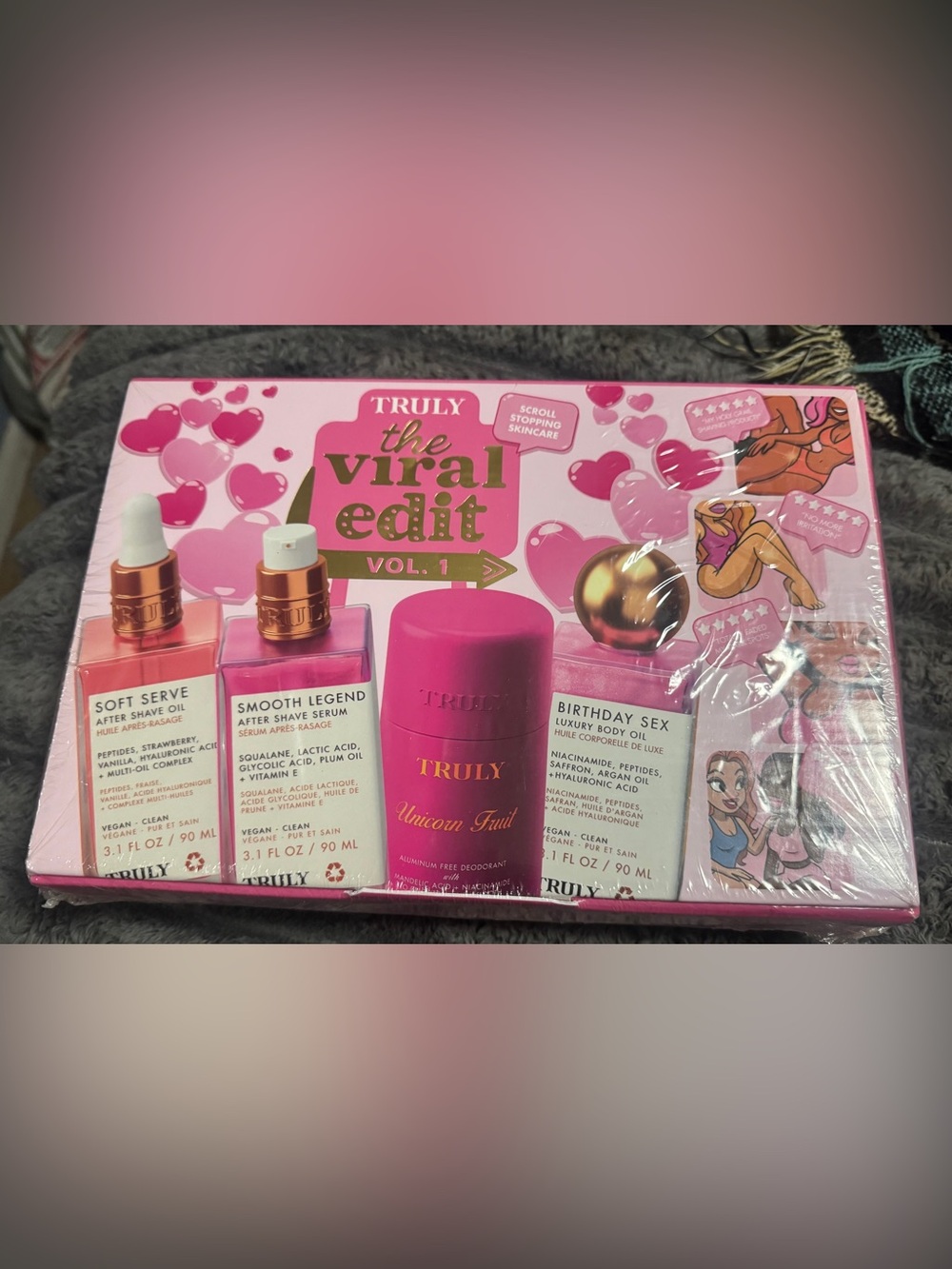 TRULY The Viral Edit Vol.1 - Bright Pink Skincare & Deodorant Set